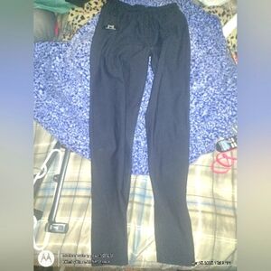 Under Armour Coldgear Black Compression Leggings BaseLayer Pants Sz M